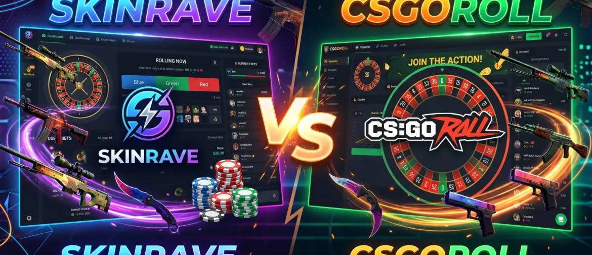 Skinrave vs. CSGORoll (2026): Which CS2 Gambling Site is Actually Better?